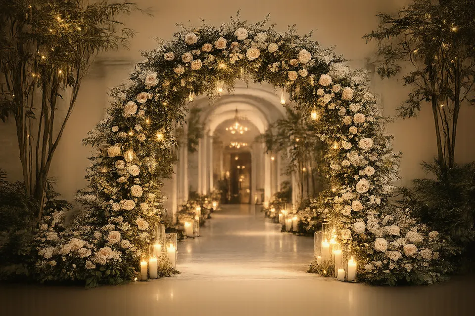 Luxury Floral Entrance Arch